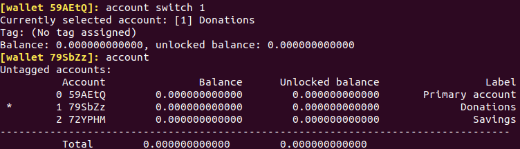 accounts switch